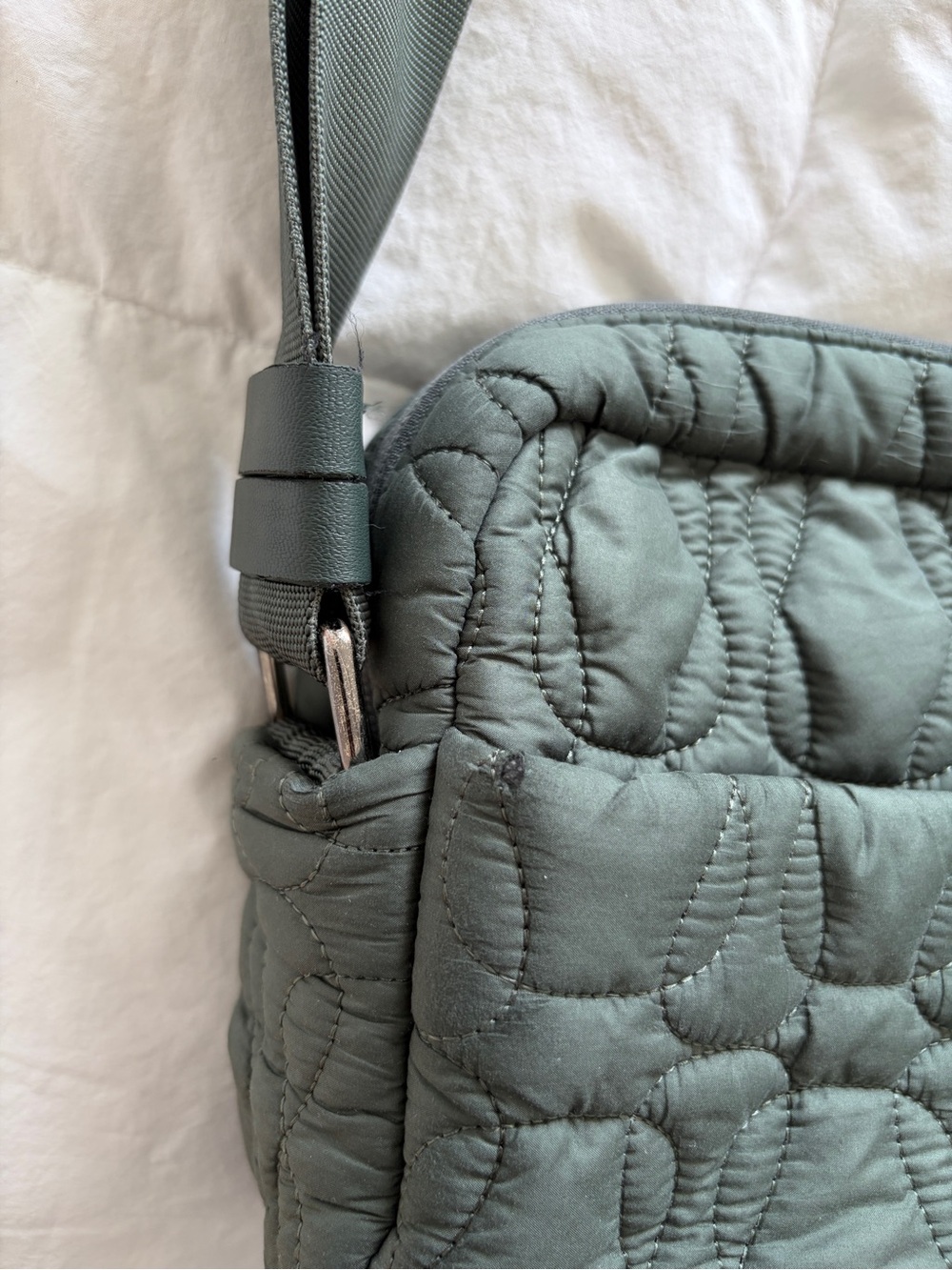 Lululemon Quilted Embrace Crossbody Bag Dark Green - Picture 7 of 12